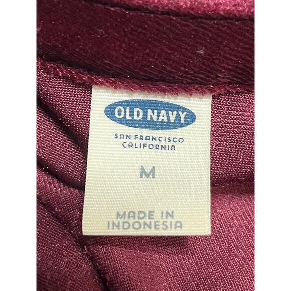 Old Navy Women's Velvet Velour Sleeveless Top Shirt Red Oversized Size Medium - Picture 6 of 13